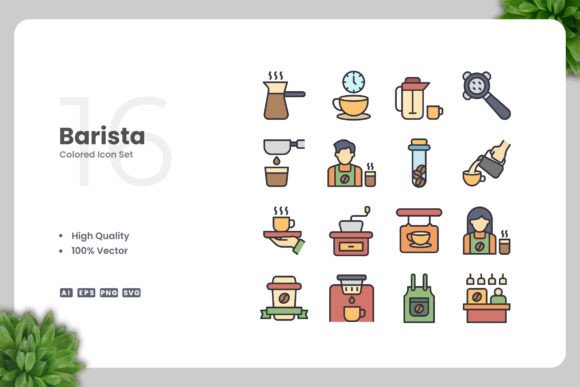 Barista Color Icons: Polished Graphics for Modern Blogs