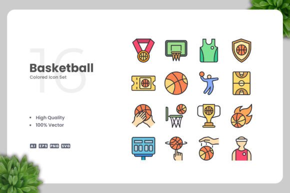 Basketball Color Icons: A Designer's Stitch Review