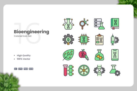 Bioengineering Color Icons: Graphics for Crafters