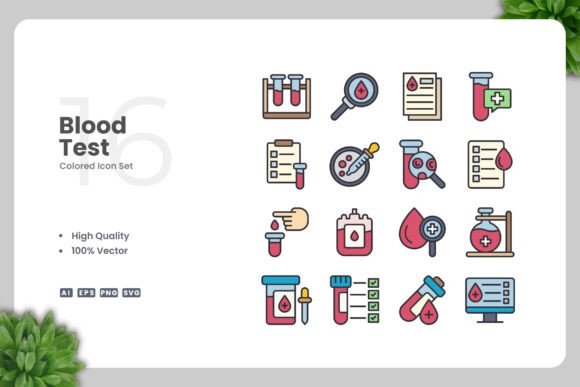 Blood Test Color Icons: A Designer's Review for Embroidery