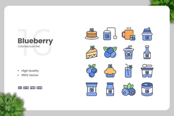 Blueberry Color Icons: A Designer's Review for Embroidery