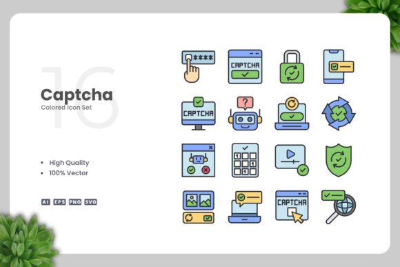Captcha Color Icons: Essential Graphics for Brand Identity