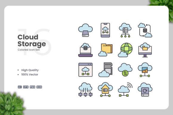 Cloud Storage Color Icons Review