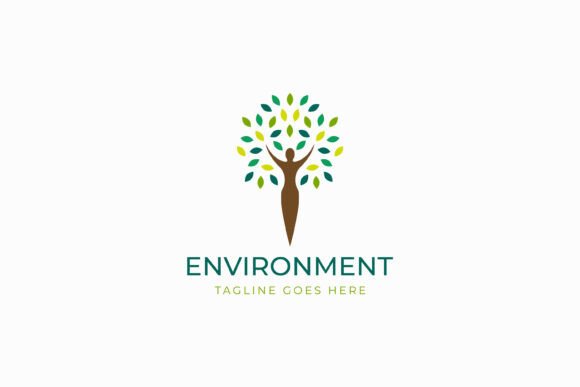 Eco Friendly Logo Human Tree Growth Care