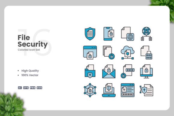 File Security Color Icons
