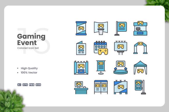 Gaming Event Colored Icons
