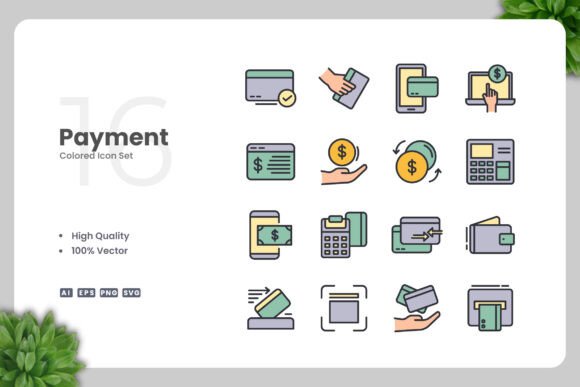 Payment Color Icons: Graphics and Icons for Digital Sellers