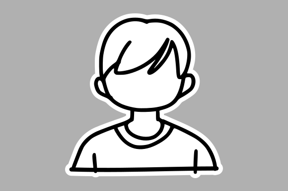 Simple Faceless Cartoon Avatar Graphics